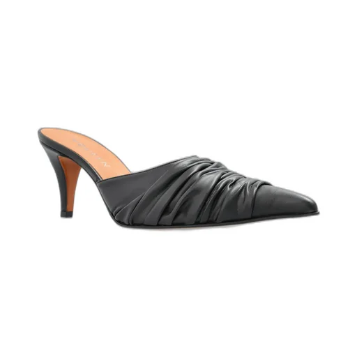 Birdee Ruched Pointed-Toe Mules