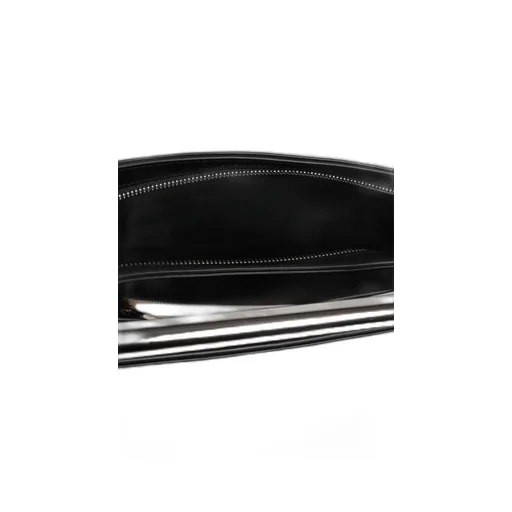 Cross-Bar Logo Lettering Clutch Bag