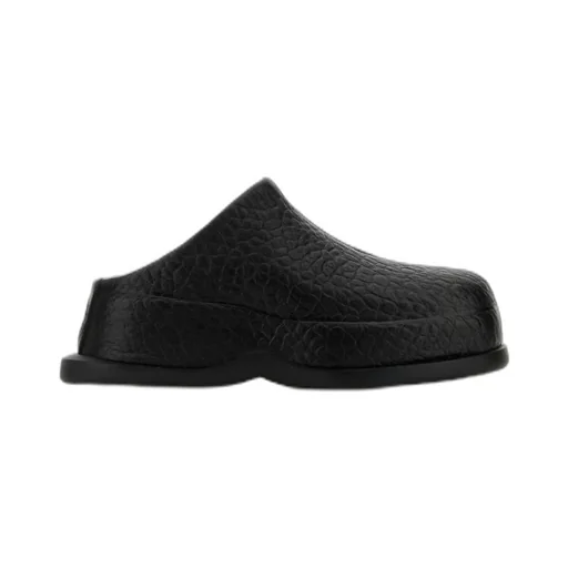 Wave Skull Embossed Mules
