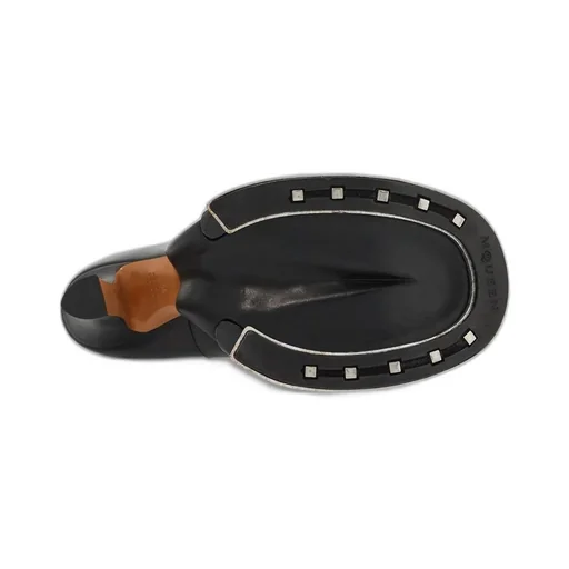 Hoof Zip-Detailed Platform Boots