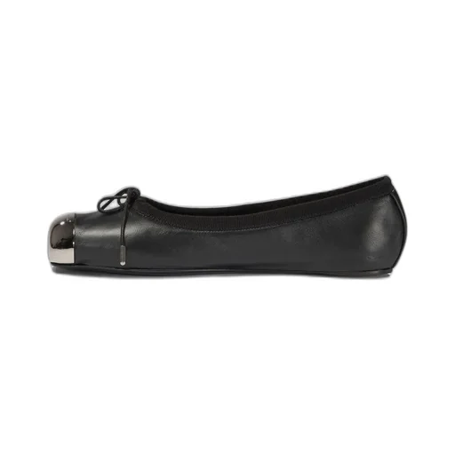 Punk Bow-Detailed Ballet Flats