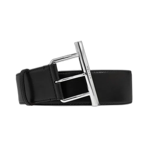 T-Bar Buckled Logo Engraved Belt