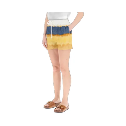 Tie Dye Print Jersey Shorts