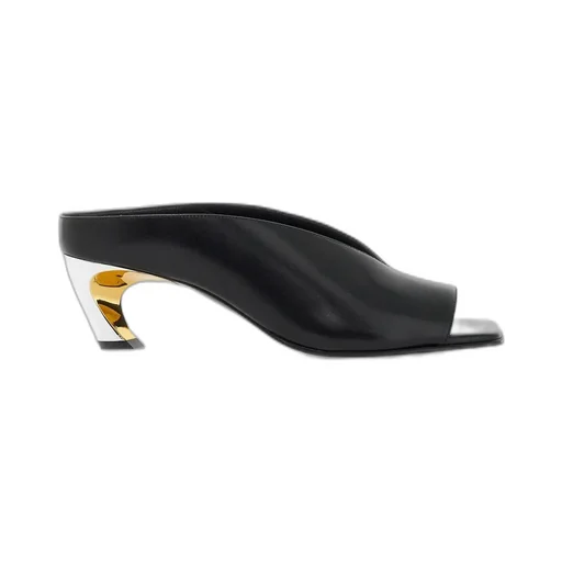 Open-Toe Slip-On Mules