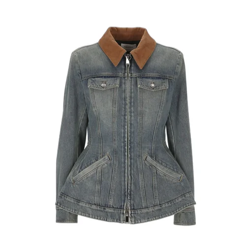 Peplum Denim Jacket