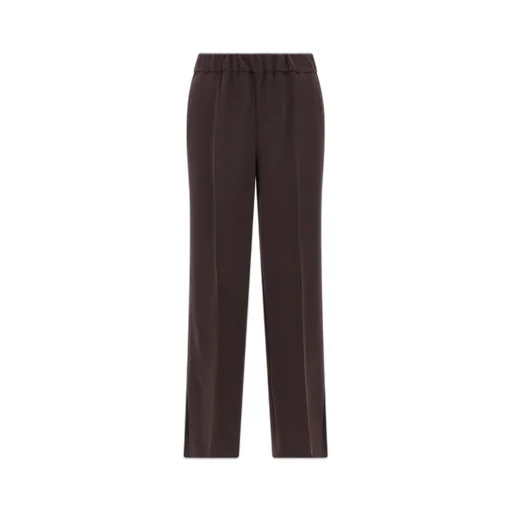 Elastic Waist Straight-Leg Pants