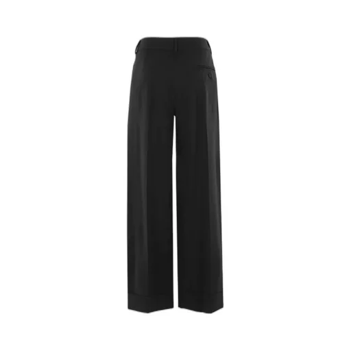 Wide-Leg Cuffed Pants