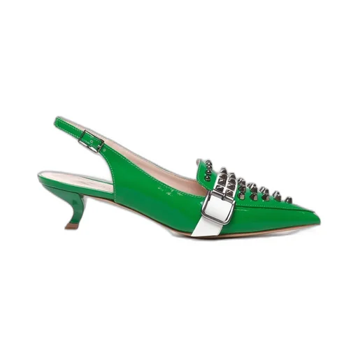 Studded Slingback Pumps
