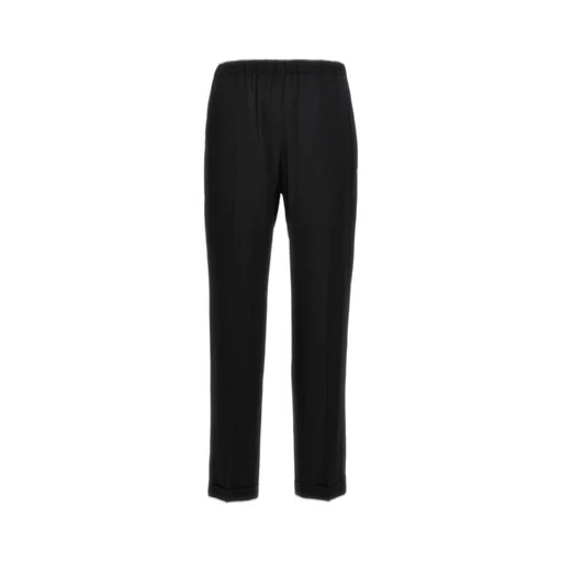 Straight-Leg Elastic Waist Pants