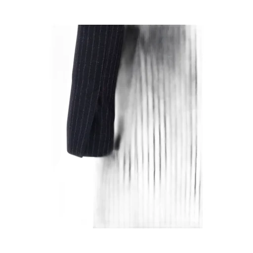 Double-Breasted Pinstripe Coat