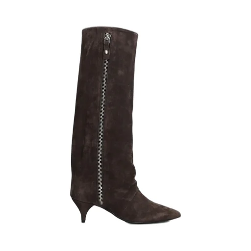 Zipped Pointed Toe Boots