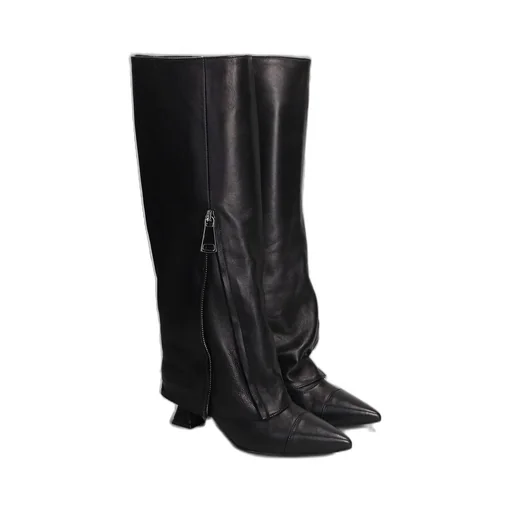 Zipped Pointed Toe Boots
