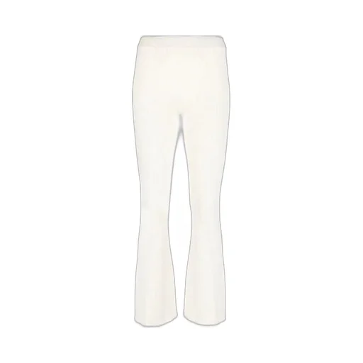 Ribbed Slit Front Flared Leggings
