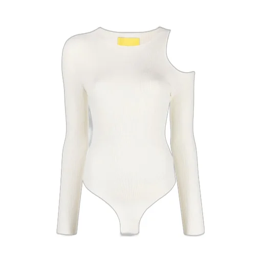 Crewneck Cut-Out Knitted Bodysuit
