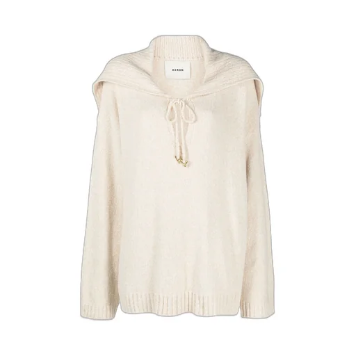 Collar Detailed Drawstring Jumper