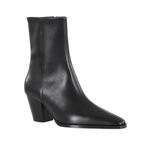 Pointed Toe Zip-Up Ankle Boots