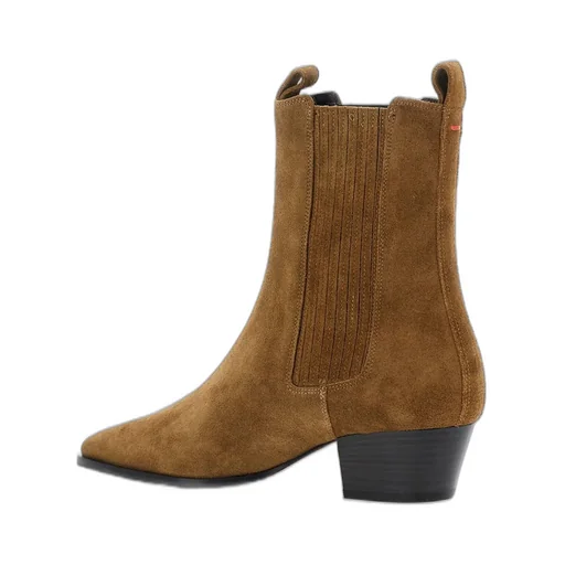 Side-Panelled Pointed-Toe Ankle Boots