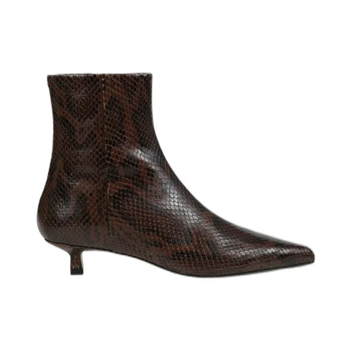 Sofie Pointed-Toe Zip-Up Ankle Boots