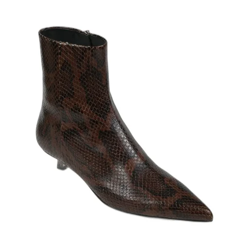 Sofie Pointed-Toe Zip-Up Ankle Boots