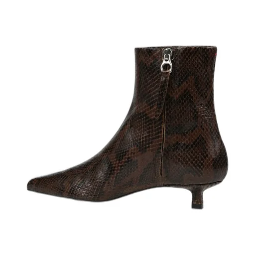 Sofie Pointed-Toe Zip-Up Ankle Boots