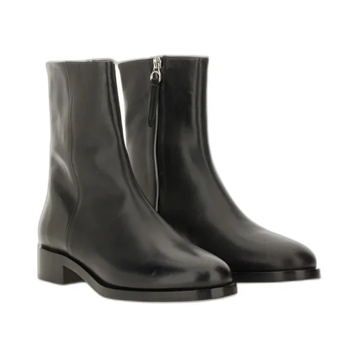 Round-Toe Chelsea Ankle Boots