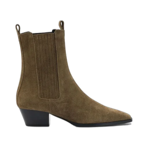 Agata Low Block Heel Ankle Boots