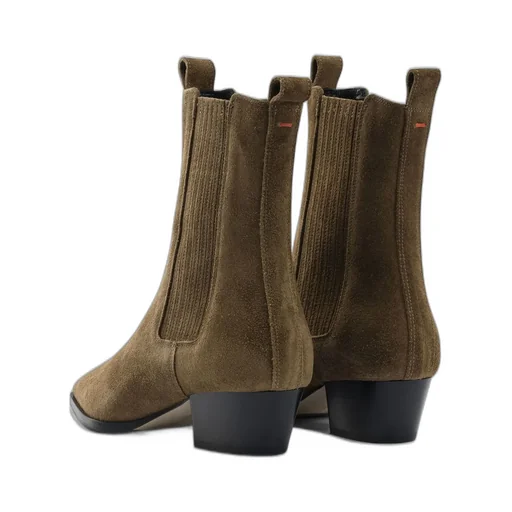 Agata Low Block Heel Ankle Boots
