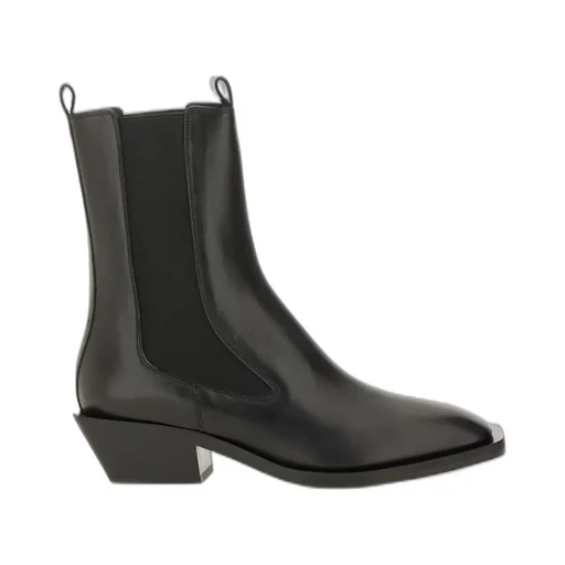Round-Toe Ankle Boots