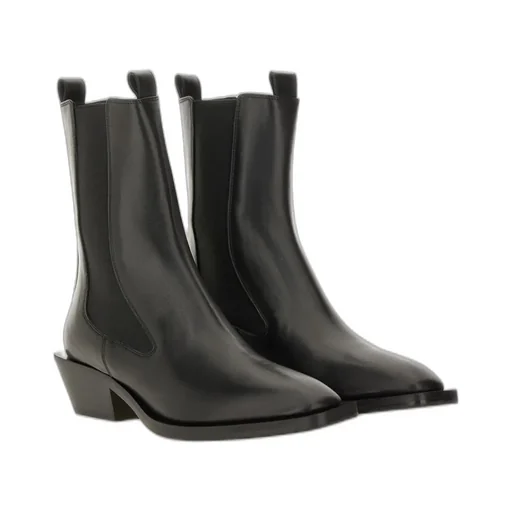 Round-Toe Ankle Boots