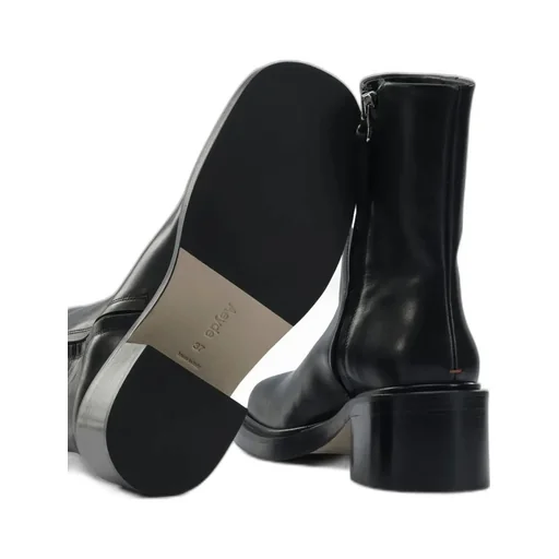 Round Toe Zip-Up Boots