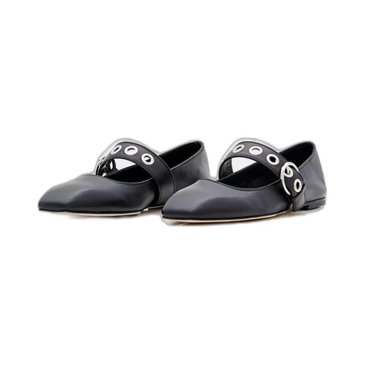 Uma Eyelet Ballerina Flats