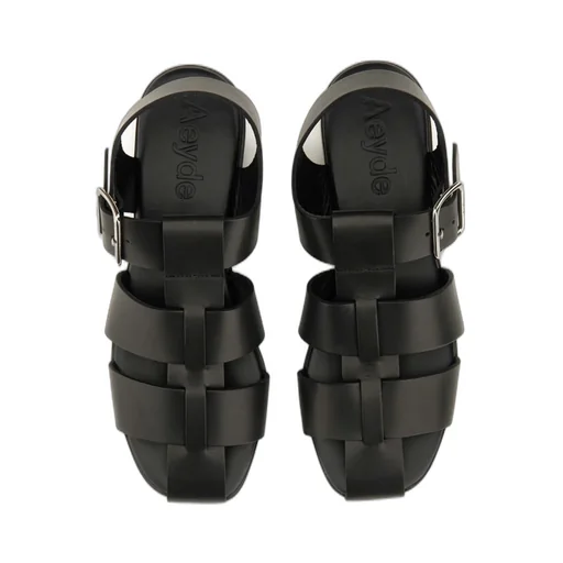 Buckle Fastened Cut Out Sandals