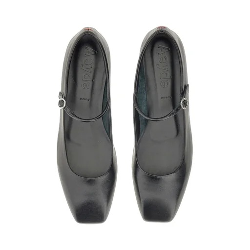 Uma Square Toe Mary Jane Flats