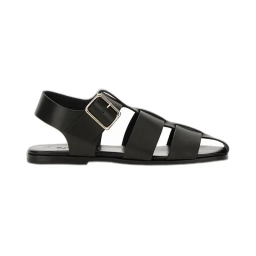 Buckle Fastened Cut Out Sandals