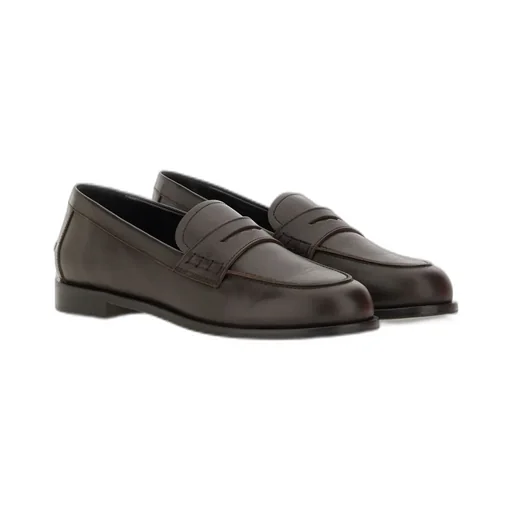 Round-Toe Slip-On Flat Shoes