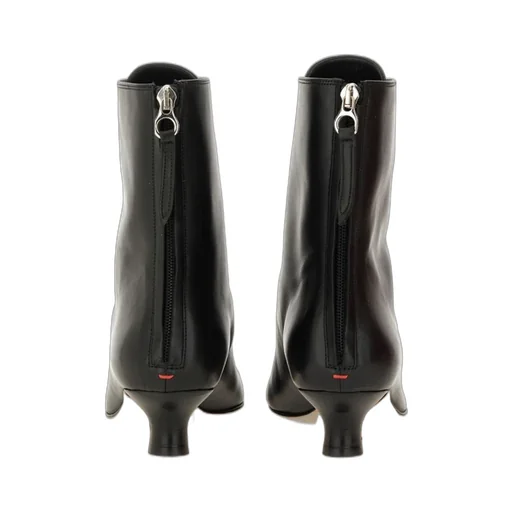 Trixi Pointed-Toe Zipped Lace-Up Boots