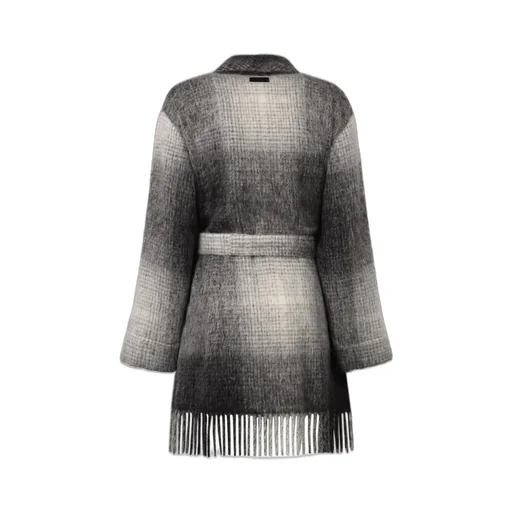 Belted Wool Knit Cardigan