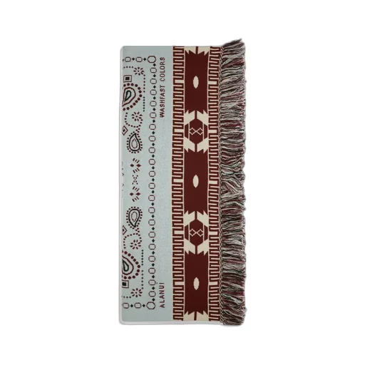 Frayed Edge Bandana Jacquard Blanket