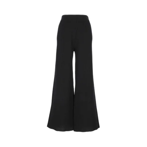 Ribbed Wide-Leg Pants