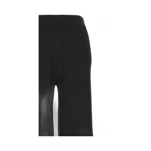 Ribbed Wide-Leg Pants