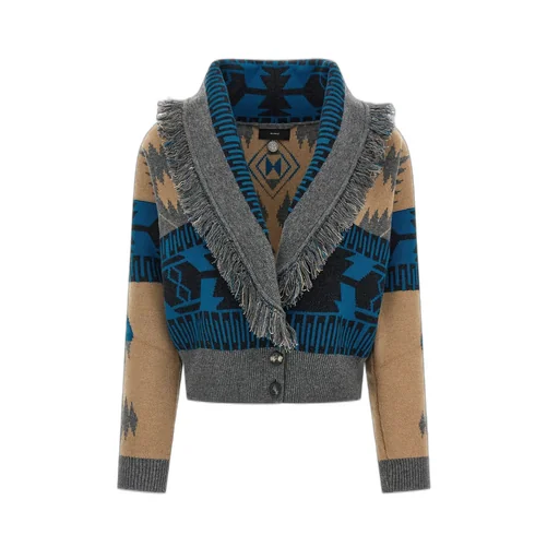 Icon Jacquard Bomber Cardigan