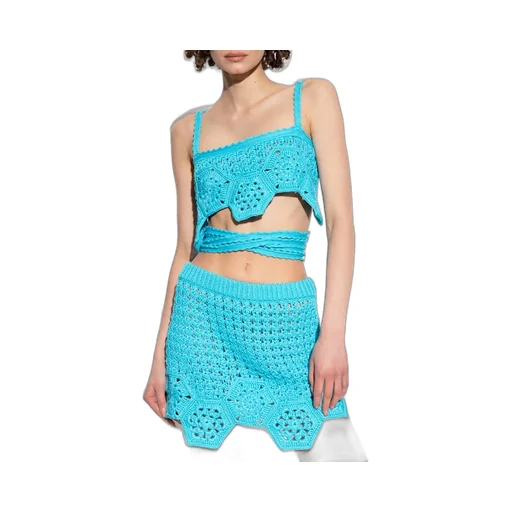 Blooming Flowers Crocheted Bra