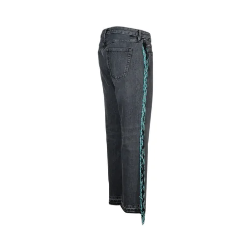 Fringed Cropped Jeans