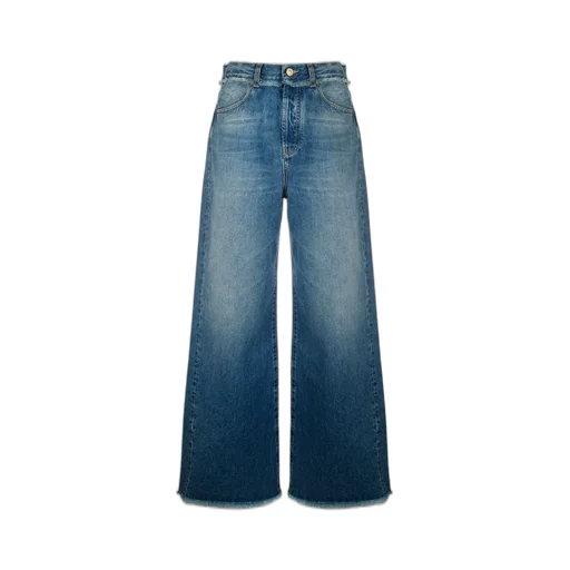 Fringed Relaxed Denim Pants