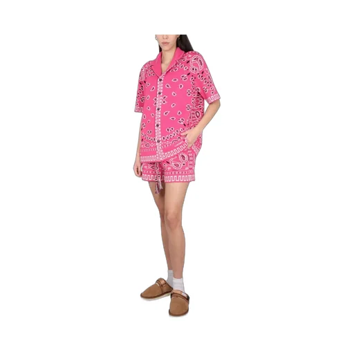 Bandana Patterned Drawstring Shorts