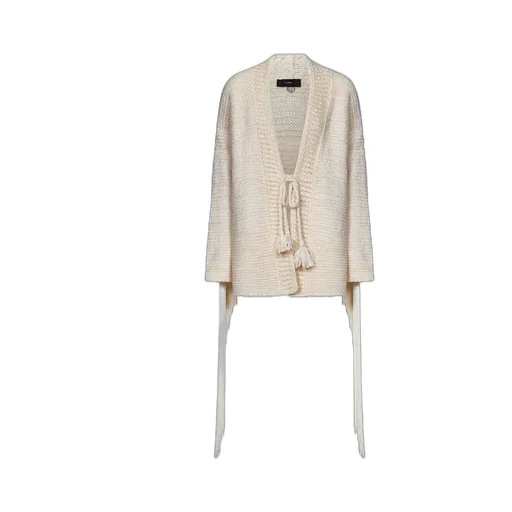Bright Hues Fringed Knitted Cardigan