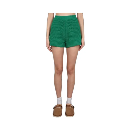 High Waist Crochet Knit Shorts