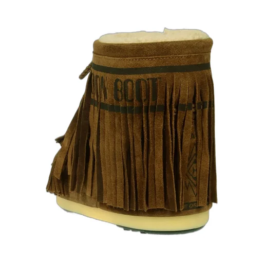 Fringed Round-Toe Snow Boots