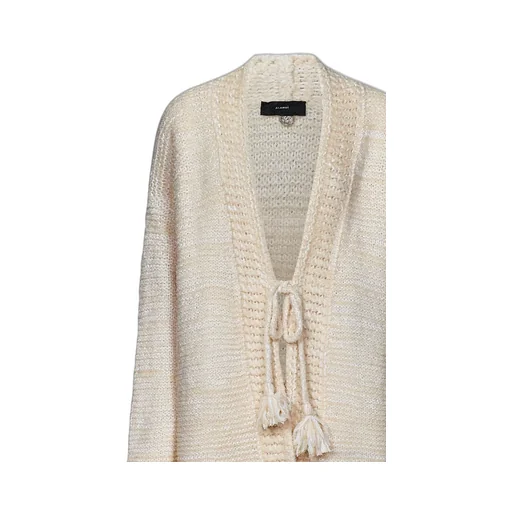 Bright Hues Fringed Knitted Cardigan
