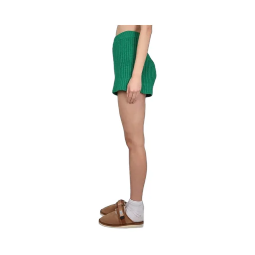 High Waist Crochet Knit Shorts